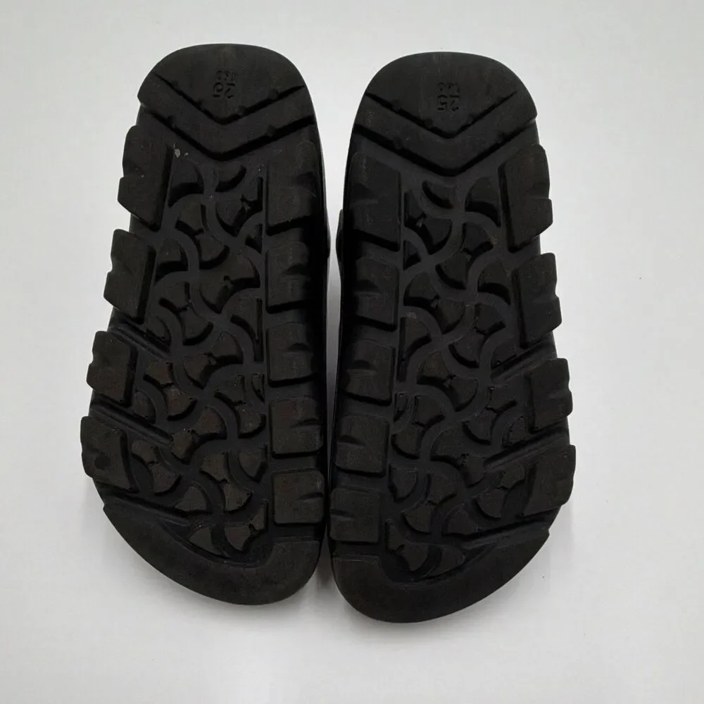 Birkenstock Milano Unisex Kids Sandals Purple/Black EU 25 US 7 Buckle